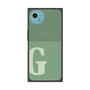 プレミアムスクエアケース with SnapMag［ オリジナル - initial two tone - G green ］