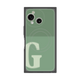 プレミアムスクエアケース with SnapMag［ オリジナル - initial two tone - G green ］