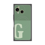 プレミアムスクエアケース with SnapMag［ オリジナル - initial two tone - G green ］