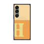 プレミアムスクエアケース with SnapMag［ オリジナル - initial two tone - H orange ］