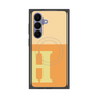 プレミアムスクエアケース with SnapMag［ オリジナル - initial two tone - H orange ］
