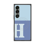 プレミアムスクエアケース with SnapMag［ オリジナル - initial two tone - H blue ］