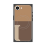 プレミアムスクエアケース with SnapMag［ オリジナル - initial two tone - I brown ］