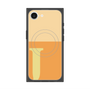 プレミアムスクエアケース with SnapMag［ オリジナル - initial two tone - J orange ］