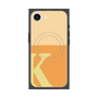 プレミアムスクエアケース with SnapMag［ オリジナル - initial two tone - K orange ］