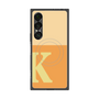 プレミアムスクエアケース with SnapMag［ オリジナル - initial two tone - K orange ］