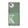 プレミアムスクエアケース with SnapMag［ オリジナル - initial two tone - K green ］