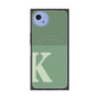 プレミアムスクエアケース with SnapMag［ オリジナル - initial two tone - K green ］