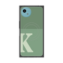 プレミアムスクエアケース with SnapMag［ オリジナル - initial two tone - K green ］