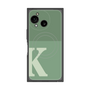 プレミアムスクエアケース with SnapMag［ オリジナル - initial two tone - K green ］