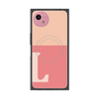 プレミアムスクエアケース with SnapMag［ オリジナル - initial two tone - L pink ］