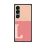 プレミアムスクエアケース with SnapMag［ オリジナル - initial two tone - L pink ］
