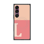 プレミアムスクエアケース with SnapMag［ オリジナル - initial two tone - L pink ］