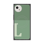 プレミアムスクエアケース with SnapMag［ オリジナル - initial two tone - L green ］