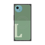 プレミアムスクエアケース with SnapMag［ オリジナル - initial two tone - L green ］