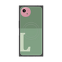 プレミアムスクエアケース with SnapMag［ オリジナル - initial two tone - L green ］