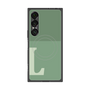 プレミアムスクエアケース with SnapMag［ オリジナル - initial two tone - L green ］