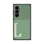 プレミアムスクエアケース with SnapMag［ オリジナル - initial two tone - L green ］