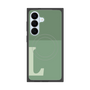 プレミアムスクエアケース with SnapMag［ オリジナル - initial two tone - L green ］