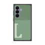 プレミアムスクエアケース with SnapMag［ オリジナル - initial two tone - L green ］