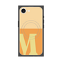 プレミアムスクエアケース with SnapMag［ オリジナル - initial two tone - M orange ］