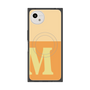 プレミアムスクエアケース with SnapMag［ オリジナル - initial two tone - M orange ］