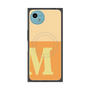 プレミアムスクエアケース with SnapMag［ オリジナル - initial two tone - M orange ］