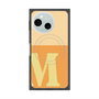プレミアムスクエアケース with SnapMag［ オリジナル - initial two tone - M orange ］
