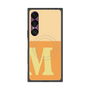 プレミアムスクエアケース with SnapMag［ オリジナル - initial two tone - M orange ］