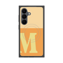 プレミアムスクエアケース with SnapMag［ オリジナル - initial two tone - M orange ］