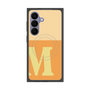 プレミアムスクエアケース with SnapMag［ オリジナル - initial two tone - M orange ］