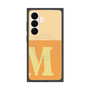 プレミアムスクエアケース with SnapMag［ オリジナル - initial two tone - M orange ］