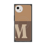 プレミアムスクエアケース with SnapMag［ オリジナル - initial two tone - M brown ］