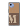 プレミアムスクエアケース with SnapMag［ オリジナル - initial two tone - M brown ］