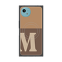 プレミアムスクエアケース with SnapMag［ オリジナル - initial two tone - M brown ］