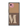 プレミアムスクエアケース with SnapMag［ オリジナル - initial two tone - M brown ］