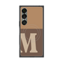 プレミアムスクエアケース with SnapMag［ オリジナル - initial two tone - M brown ］