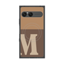 プレミアムスクエアケース with SnapMag［ オリジナル - initial two tone - M brown ］