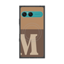 プレミアムスクエアケース with SnapMag［ オリジナル - initial two tone - M brown ］