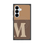 プレミアムスクエアケース with SnapMag［ オリジナル - initial two tone - M brown ］