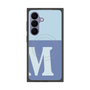 プレミアムスクエアケース with SnapMag［ オリジナル - initial two tone - M blue ］