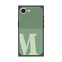 プレミアムスクエアケース with SnapMag［ オリジナル - initial two tone - M green ］