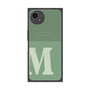プレミアムスクエアケース with SnapMag［ オリジナル - initial two tone - M green ］
