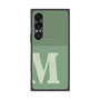 プレミアムスクエアケース with SnapMag［ オリジナル - initial two tone - M green ］
