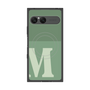 プレミアムスクエアケース with SnapMag［ オリジナル - initial two tone - M green ］