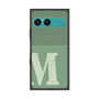 プレミアムスクエアケース with SnapMag［ オリジナル - initial two tone - M green ］