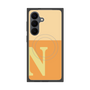 プレミアムスクエアケース with SnapMag［ オリジナル - initial two tone - N orange ］