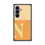 プレミアムスクエアケース with SnapMag［ オリジナル - initial two tone - N orange ］