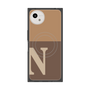 プレミアムスクエアケース with SnapMag［ オリジナル - initial two tone - N brown ］