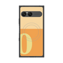 プレミアムスクエアケース with SnapMag［ オリジナル - initial two tone - O orange ］
